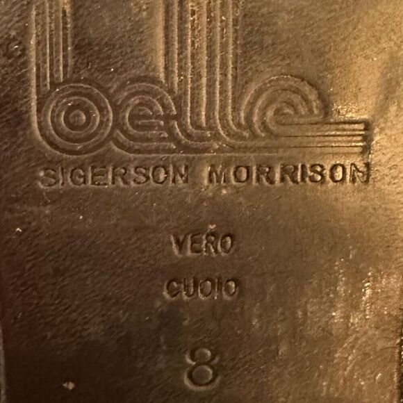 Belle by Sigerson Morrison Hayley Distressed Suede Knee-High Boots Size 8 - Picture 9 of 9